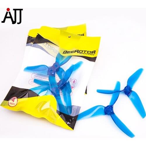10Pairs BeeRotor BW 5x5'' 5050 3-Blades Propeller CW CCW Props Transparent Blue Black BW5050-Blue-5