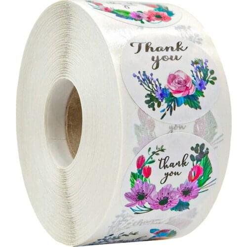 100-500pcs Heart Thank You Stickers Wedding Party Festival Favors Paper Sticker Decorative Envelope Package Seal Sticker Sticker