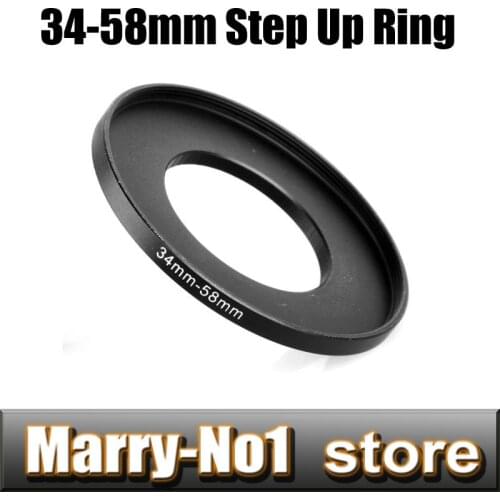 2pcs Free shipping Black Step Up Filter Ring 34mm to 58mm 34mm -58mm 34-58mm
