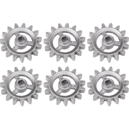 6PC Automatic Revolving Useful Mini Replacement Heat Resistant Aluminum Barbecue Frame Gear Durable Hardware