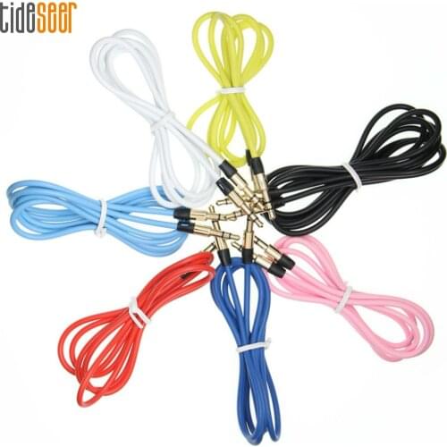 1m Aux Cable 3.5mm Male to Male Audio Auxiliary Cables for Samsung S10 Car MP3 Phone Headphone Speaker Wire Line AUX Cord 100pcs