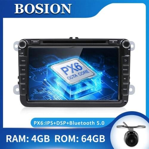 Bosion 2 din Android 10 Octa Core 4G 64G Car DVD for VW Passat CC Polo GOLF 5 6 Touran EOS T5 Sharan Jetta Tiguan GPS Radio DSP