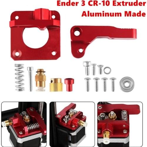 CR-10 Extruder Upgraded Replacement Aluminum Block MK8 Drive Feed 3D Printer Extruders for Creality Ender CR-10S CR-10 S4