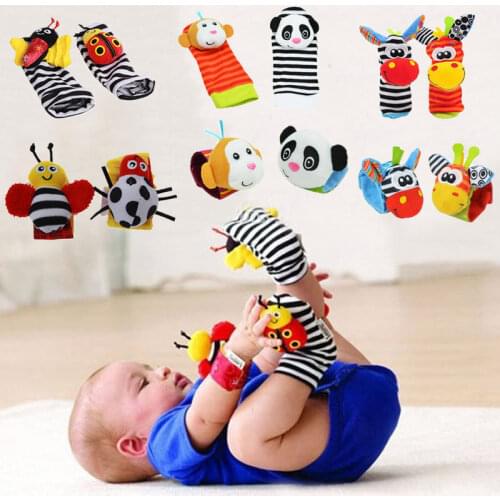 Baby Toys 0 12 Months Stuffed Animal Baby Rattle Socks Sound Wrist Rattle Infant Newborn Toys Make Sounds Rattle Toys For Babies