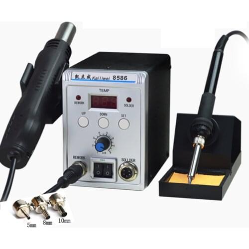 Two in one hot air gun desoldering platform KAILIWEI 8586 constant temperature anti-static welding platform
