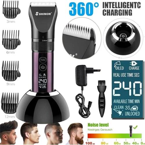 Electric Hair Trimmer Clipper Men Professional Digital Beard Trimer Body Face Hair Clippers Adult Cordless Hair Cutting Machine