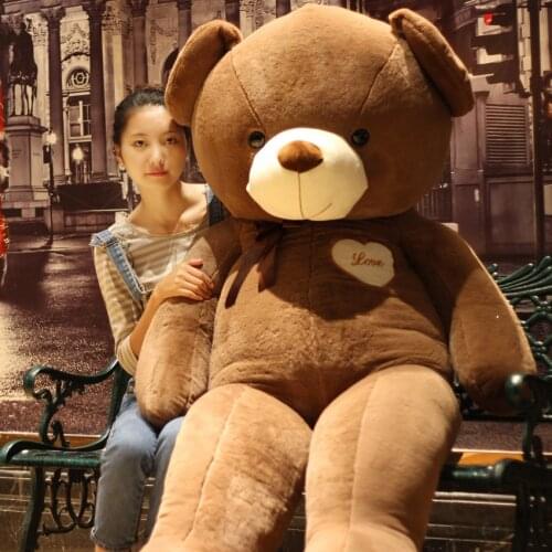 80cm-200cm)Cotton Giant Bow Tie Colorful Plush Stuffed Teddy Bear Skin Friendly Stuffed Toy Plush/Nano Doll Cotton