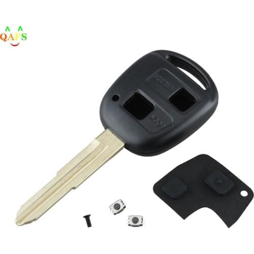 Repair Kit Key Shell Switch Blade For Toyota Yaris Rubber 2 Button Remote Pad