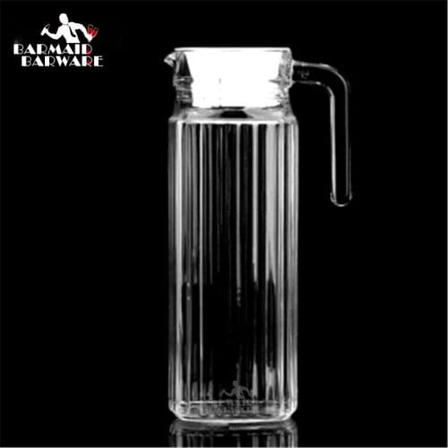 Water Jug 1100ml Borosilicate Glass Water Bottles with Food Grade PVC Lid Drinkware Shot Glass Cocktail Beer Skull Glass Whiskey