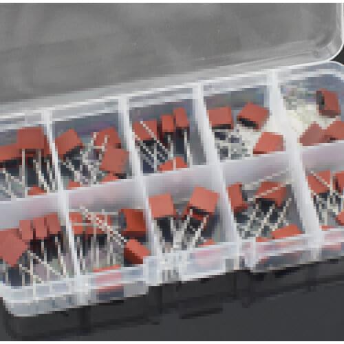 50Pcs/lot 10 Values Square Plastic Fuse 392 Type 0.5A-6.3A 250V LCD TV Power Ideal tools for repair or electronic DIY