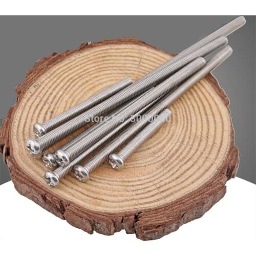 M4 Stainless Steel 304 316 Cross Recssed Pan Countersunk Head Long Screw For Switch Socket Panel Installation