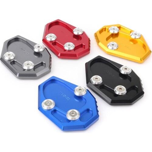 Motorcycle Side Kickstand Enlarger Stand Extension Plate Pad For Yamaha FZ6-S2 ABS XJR/ABS 09-15/MT-07/MT-03 Accessories