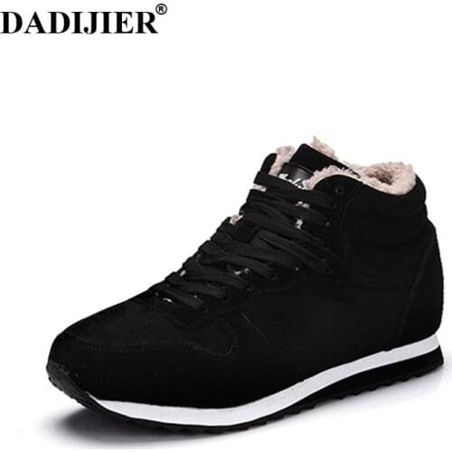 2018 New Fashion Men Snow Boots Plush Super Warm Suede leather Boots Men boots Work Shoes Outdoor lover Winter shoes ST13