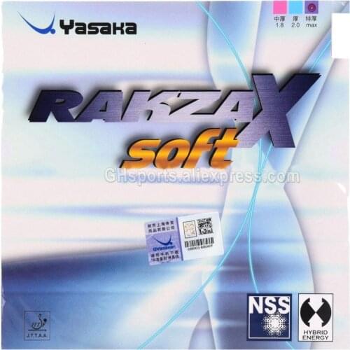 YASAKA RAKZA X SOFT Table Tennis Rubber Pips-In Yasaka Original RAKZAX / RKX SOFT YASAKA Ping Pong Sponge
