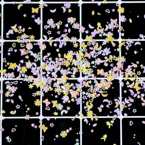 20g Multicolor Sequins Filler For Clear/Fluffy Slime Toys For Children Charms For Slime Crystal Mud DIY Kit Accessories