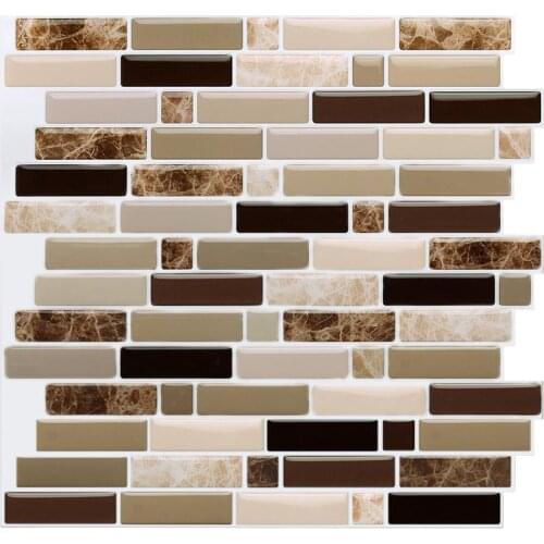 EasyTiles Peel And Stick Wall Tile, Kitchen Anti-Fouling Backsplash, Bathroom Waterproof Decorative Wallpaper, Free DIY