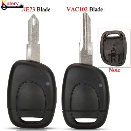 Kutery Keyless Entry Remote Replacement Key Case Shell Fob For Renault Twingo Clio Kangoo Master 1 Button Uncut Blade