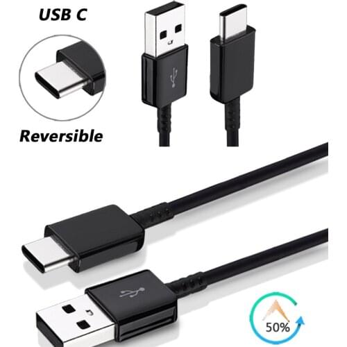 Original TYPE C Cable 1.2/1.5M Fast Charger Data Line For samsung Galaxy S8 S9 Plus S10 S21 Ultra Note 8 9 10 A51 A71 A52 A21S