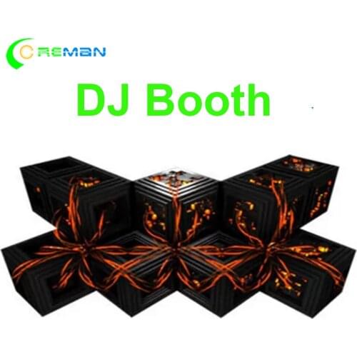 3d effect led dj booth screen LED DJ Facade full color club concert music sounds system