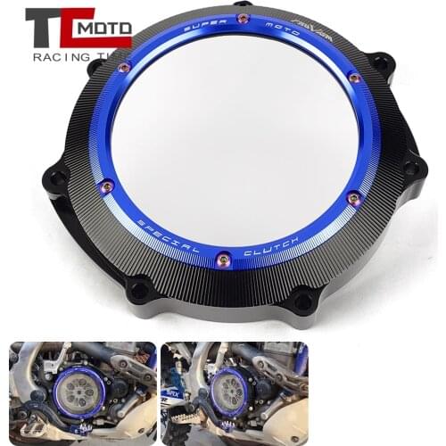 Clear Clutch Cover for Yamaha YZ450F YZ 450F 2003-2009 2004 Motorcycle Engine Clutch Cover for Yamaha WR450F WR 450F 2003-2015