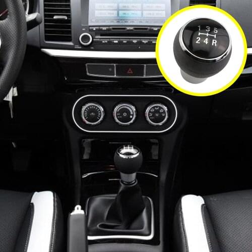 Car 5 Speed Gear Head Shift Knob MT Handball For Mitsubishi Lancer EX EVO GTS ASX V3 V5 V6 Auto Parts Accessories