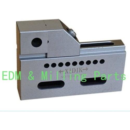 CNC Wire EDM Machine High Precision Vise 2" Jaw Stainless Steel Quick Move Opening Clamping 0 -50mm For EDM Sparks Tool