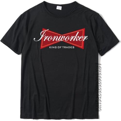 Ironworker Funny Ironworkers Union Tops T Shirt Prevalent Crazy Cotton Man Top T-Shirts Slim Fit