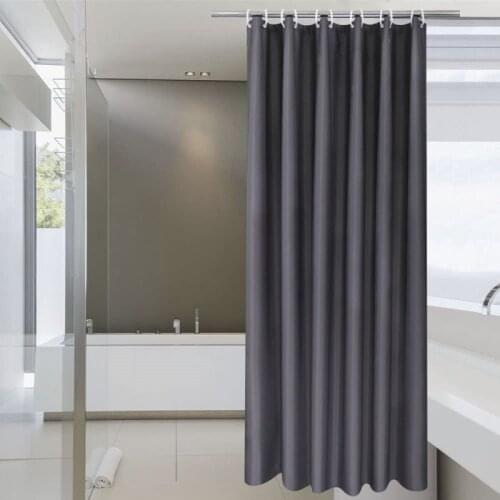 Modern Luxury Shower Curtains Thickened Dark Gray Bath Curtain Waterproof Mildew Proof Bathroom Partition Curtains Home Decor