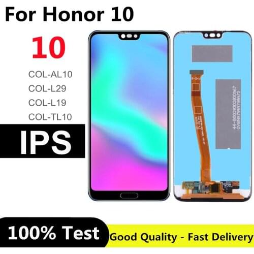 5.84" For HUAWEI Honor 10 LCD Display Touch Screen Digitizer Assembly COL-L29 for Honor 10 display with Fingerprint
