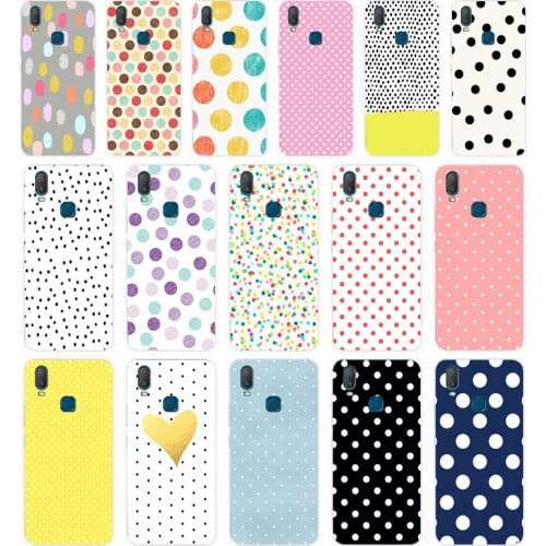 268FG Polka Dots gift Soft Silicone Tpu Cover phone Case for VIVO Y3 Y11 Y12 Y15 Y17 Neo Pro Case