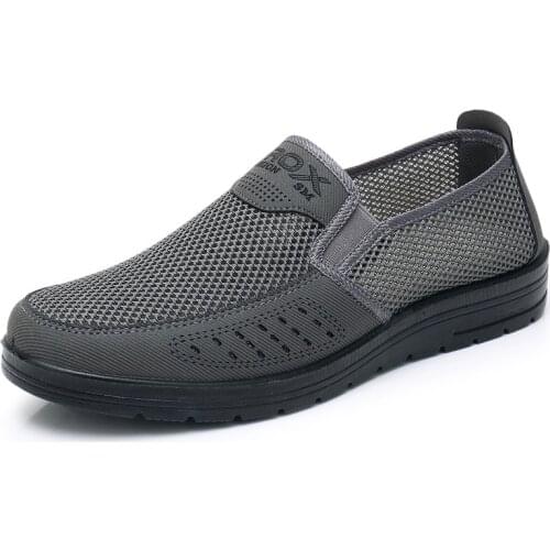4uiSlip-On MenS Casual Shoes Men Summer Style Mesh Flats For Men Loafer Creepers Casual Shoes Comfortable shoes