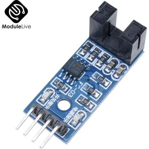 5PCS Slot Type IR Optocoupler Speed Sensor Module LM393 For Arduino Groove Coupler Sensor 3.3V-5V Connect Relay Buzzer Module
