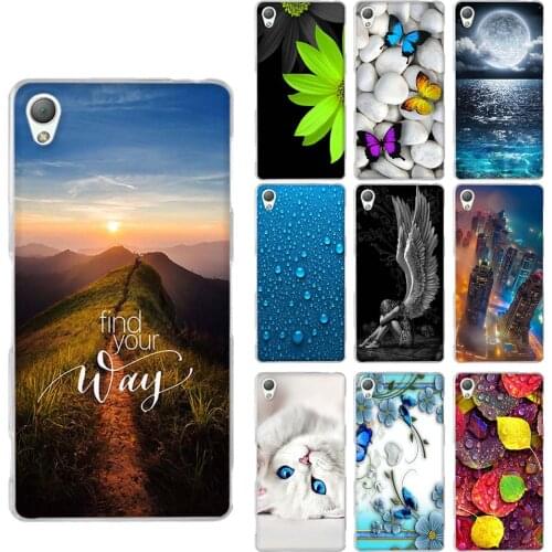 For Sony Xperia Z3 Case Silicone Back Shell Bumper For Sony Xperia Z3 D6603 D6643 D6653 D6633 Capa Romantic Patterned 5.2" Coque