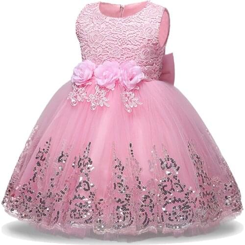 Baby Direct Selling Time-limited Girls Party Dresses Kids Girl Dress 2021 Princess Gown Flower For Children Christmas Clothing