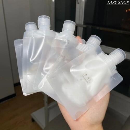 Pack of Travel Emulsion Portable Shampoo Bottle Liquid Storage Bag for Facial Cleanser Split Bag