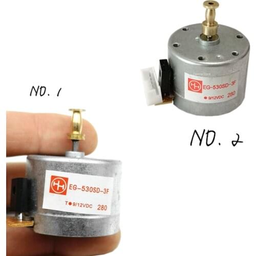 EG-530SD-3F DC Turntables Motor 5-12V 3-Speed 33/45/78 RPM Adjustable Metal Copper Sleeve Motor for Turntable Record Player