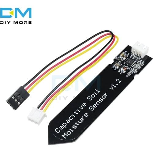 Capacitive Soil Moisture Reed Magnetron Sensor 3.3~5.5V Wide Voltage Corrosion Resistant For Arduino Module Switch Board Wire