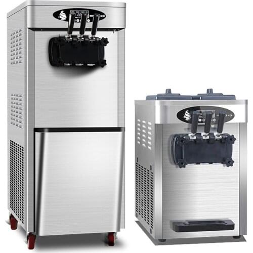 Commercial ice cream machine fully automatic cleaning mixed flavor