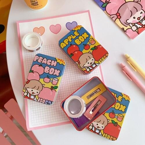 W&G Storage U Disk Tinplate Box Square Tea Card Gift Box Mini Earphone Small Tin Box
