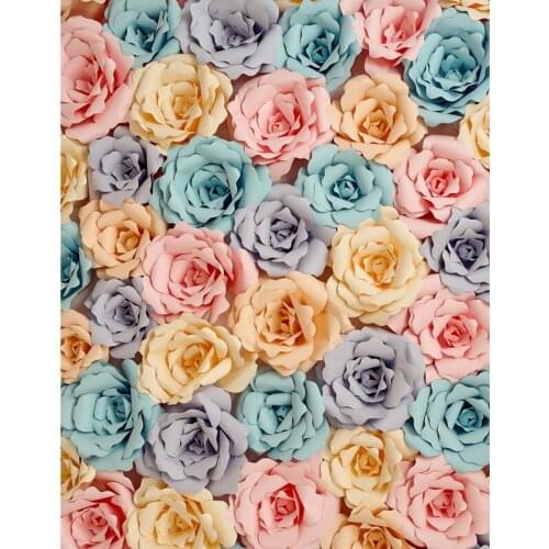 LIFE MAGIC BOX Baby Shower Backdrop Multicolor Rose Grey Vinyl Photographic Background S-2559