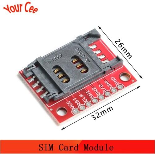 SIM Card Module SIM Card Socket Breakout Holder Adapter with Pin Header