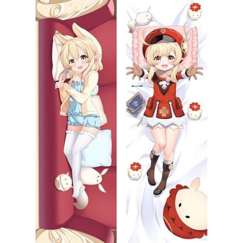 Game Klee Genshin Impact Pillow Cover Cushion Otaku Girl Pillow Case Dakimakura Body Hugging Cosplay Pillowcase