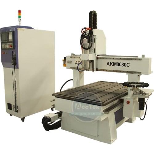 Small Cnc Router Mini Atc Engraver 8080 4 Axis Milling 3d Engraving Machine