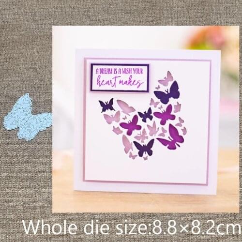New Design Craft Metal stencil mold Cutting Dies butterfly background scrapbook die cuts Album Paper Card Craft Embossing