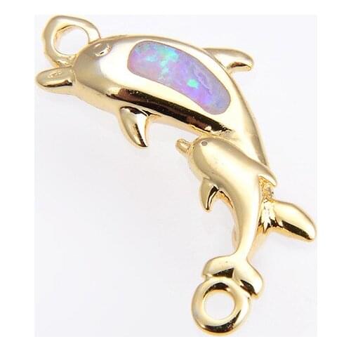 New Product Retro Style Baby Dolphin Color Opal Accessories DIY Bracelet Necklace Accessories Wholesale