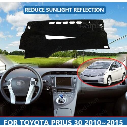 Right Hand Drive High Polyester Fiber Anti-UV Car Dashboard Cover Mat for Toyota Prius 30 2010~2015 Cover