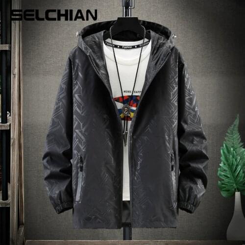 SELCHIAN Hooded Jackets For Men