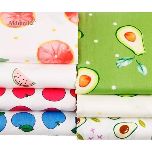Fruit Series,Twill Cotton Fabric Small Patchwork Cloth DIY Sewing Tissue Quilting Fat Quarters Material For Baby&Child 20X25cm