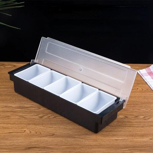 High quality 304 Stainless Steel Seasoning Box Hotel Restaurant chef Seasoning Box With Lid Storage Box Household Seasoning Tank