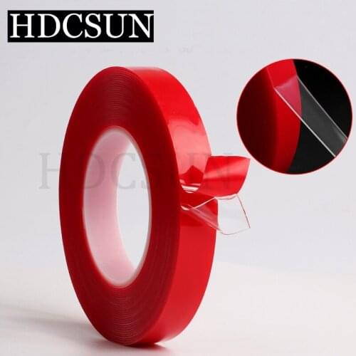 Super Strong (0.5mm Thick), 3mm-50mm *10M Choose Acrylic Adhesive Double Sided Tape for Battery Phone Display Lens strong tape